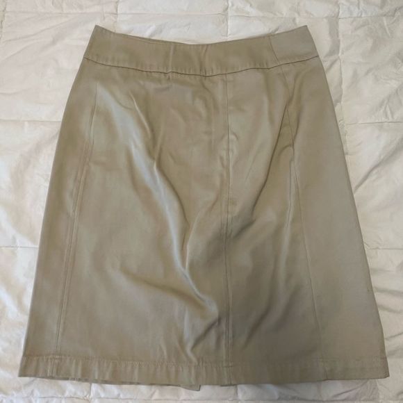 Ulla Johnson pencil skirt Beige silver button  8 Ulla Johnson tan career pencil - Picture 15 of 15